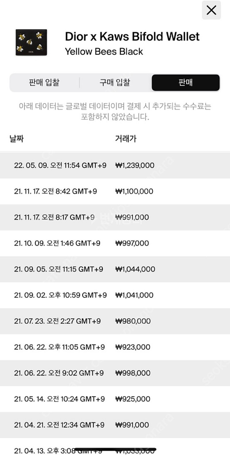 디올 X 카우스 반지갑 새상품 정품 부산--2