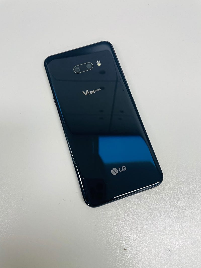 (S등급)LG V50S 256기가 블랙 20년 6월개통 무잔상 17만원 판매해요