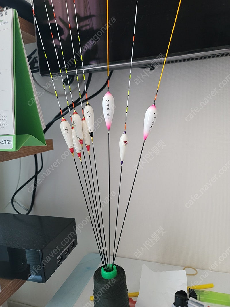나루예 각목, 뜰채거치대, 찌, 써치, 천명극블랙 뜰채...--1