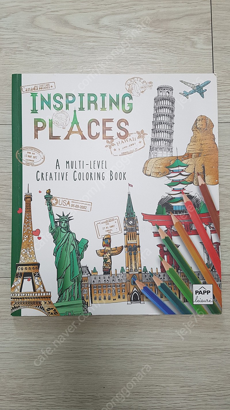 inspiring places coloring book