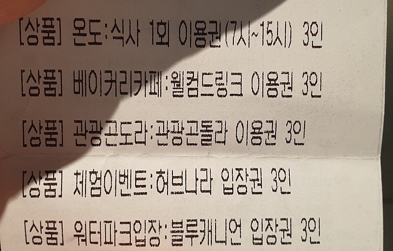 휘닉스 평창 블루캐니언 3매 + 곤돌라 3매 + 허브나라 3매 판매합니다