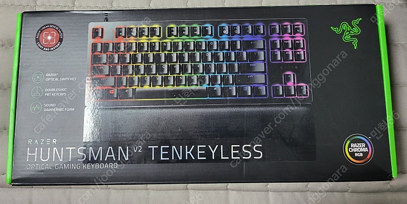 레이저 헌츠맨 v2 리니어 TKL(한글각인) 팝니다