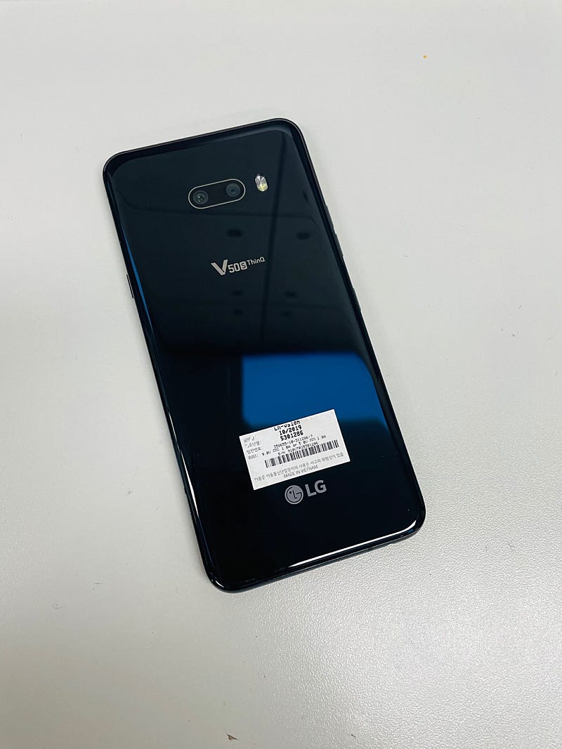 (무잔상)LG V50S 256기가 블랙 20년 9월개통 깨끗한폰 14만원 판매
