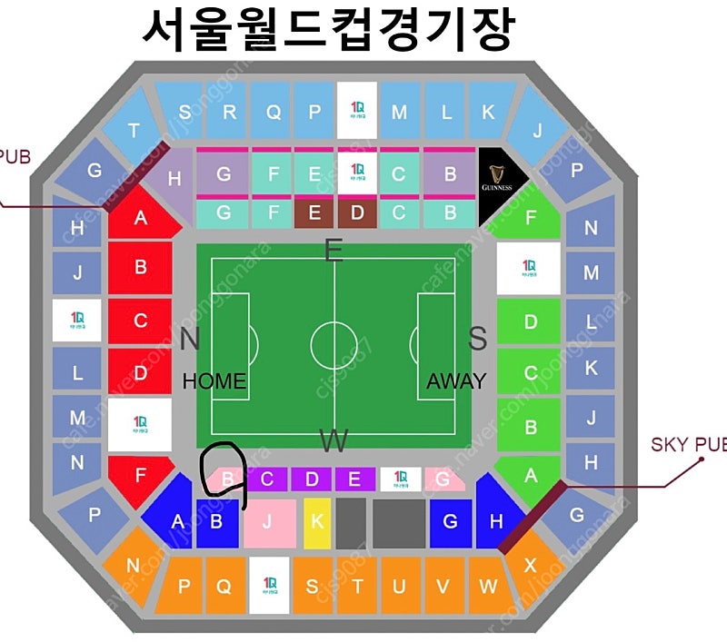 이집트전 1등석s W-B 4열 2연석 양도