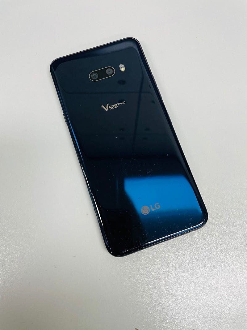 (KT)LG V50S 256기가 블랙 20년 6월개통 무잔상 14만원 판매해요