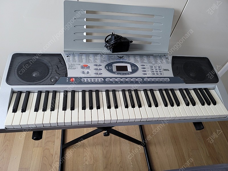아이들 입문,연습용 디지털 피아노 XTS-6099+악보대+높이조절받침대+전원케이블