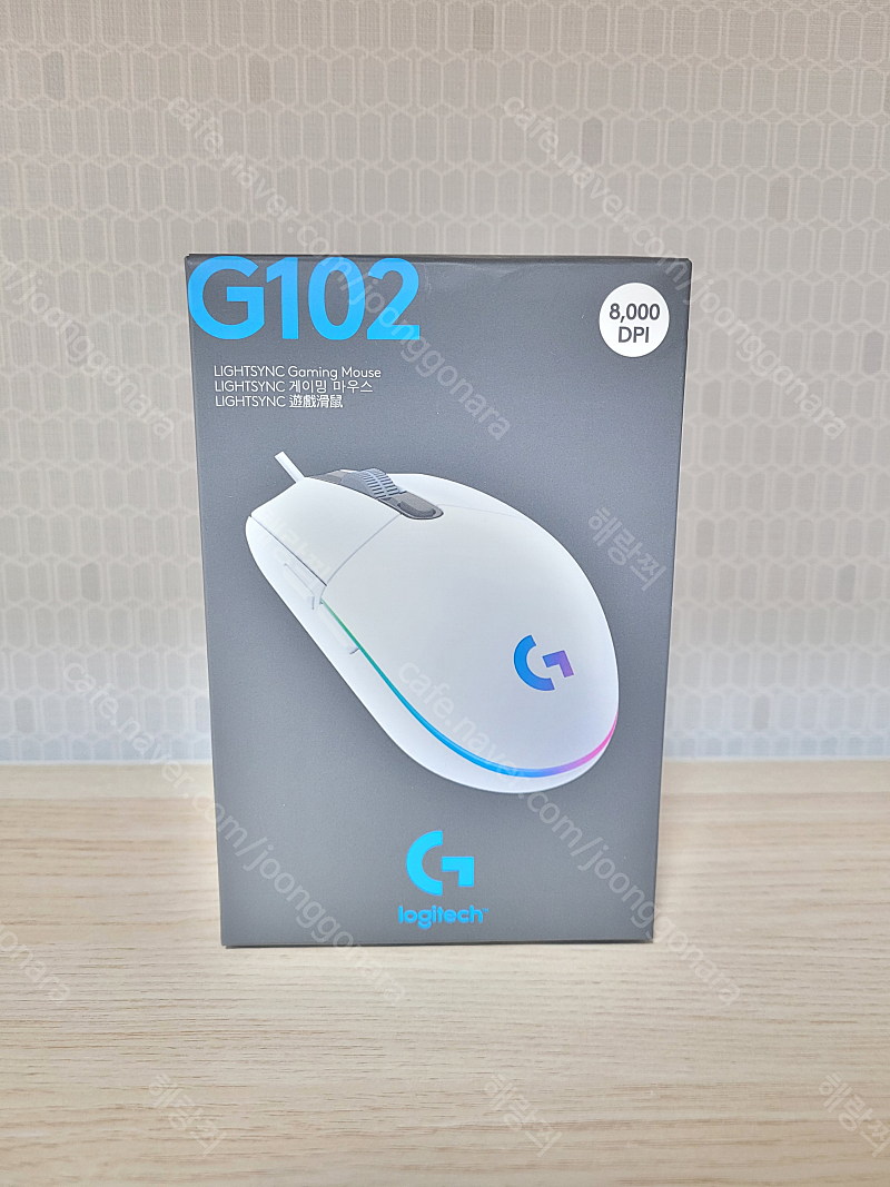 로지텍 G 102 2세대 화이트 쌔거 팔아요