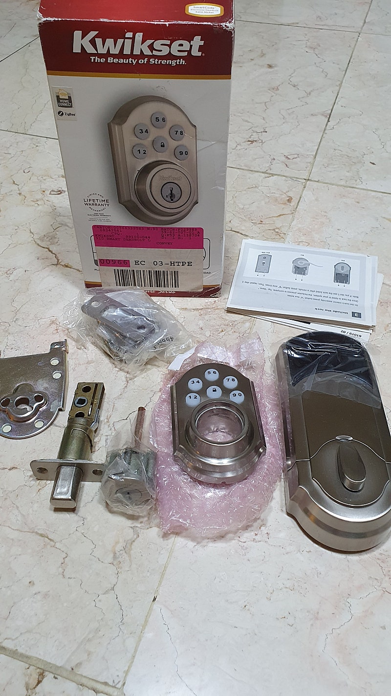 IoT 스마트 도어락 Kwikset 909 (직비 지그...--1