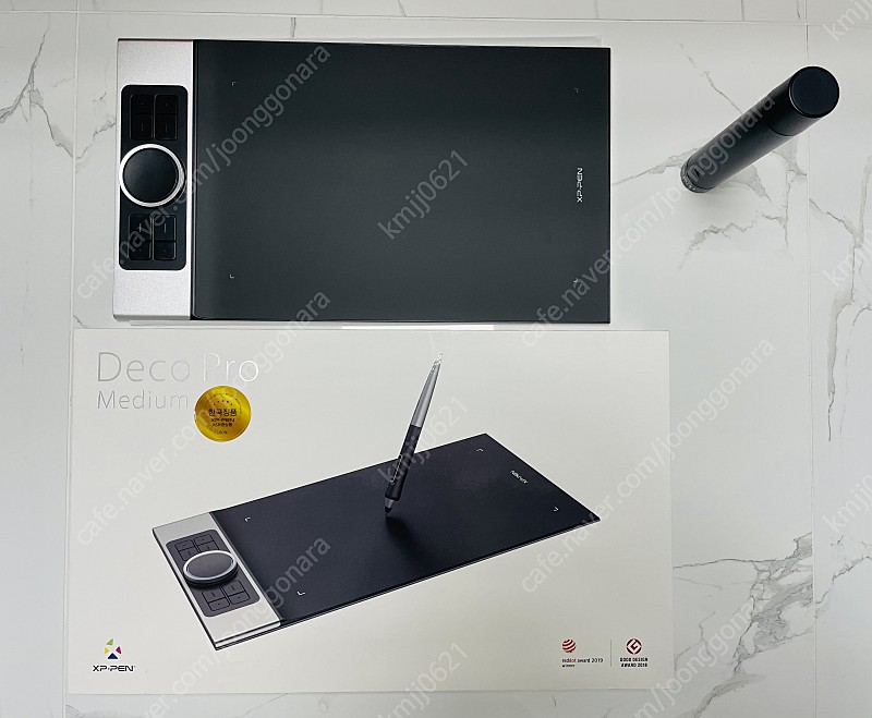 <<판 타블렛 XP-PEN Deco Pro M(데코 프로 미듐) 풀박스, 2회 사용 거의 새제품 판매!!>>