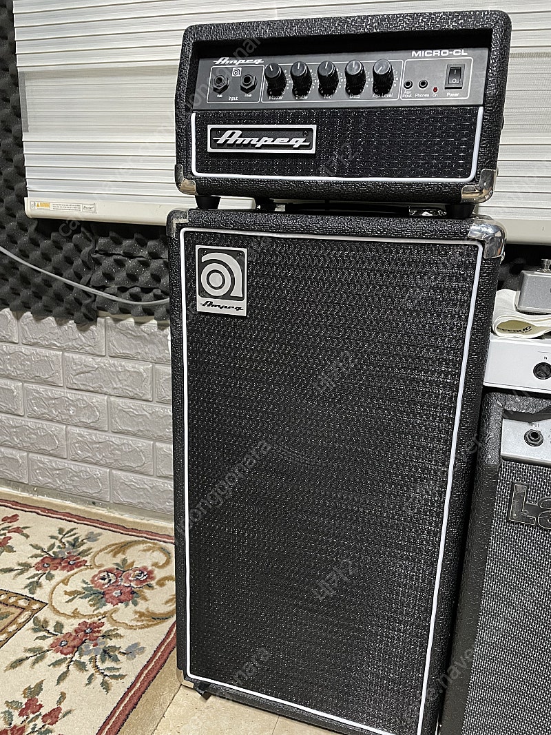 베이스기타 앰프 암펙(ampeg) micro-cl 팝니다~