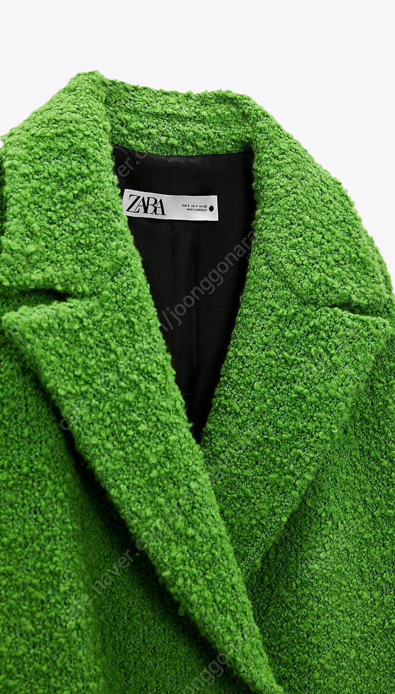 자라 ZARA 리미티드 에디션 초록 롱코트 새상품(정가...--7