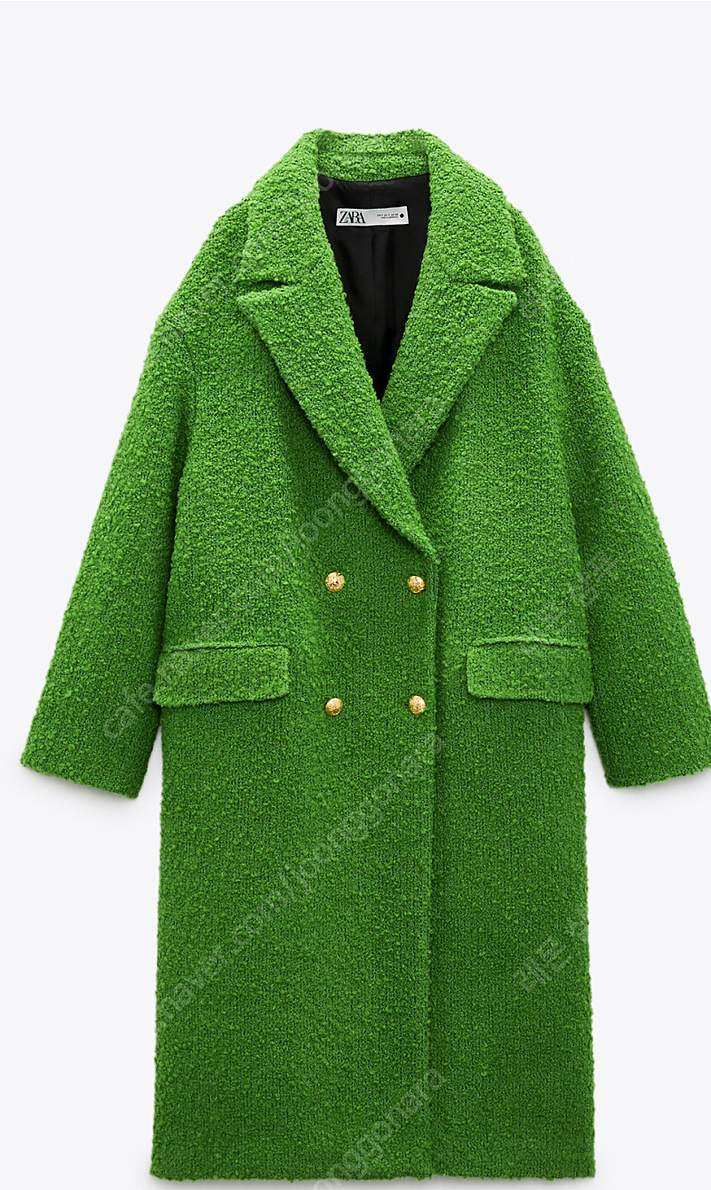 자라 ZARA 리미티드 에디션 초록 롱코트 새상품(정가...--5