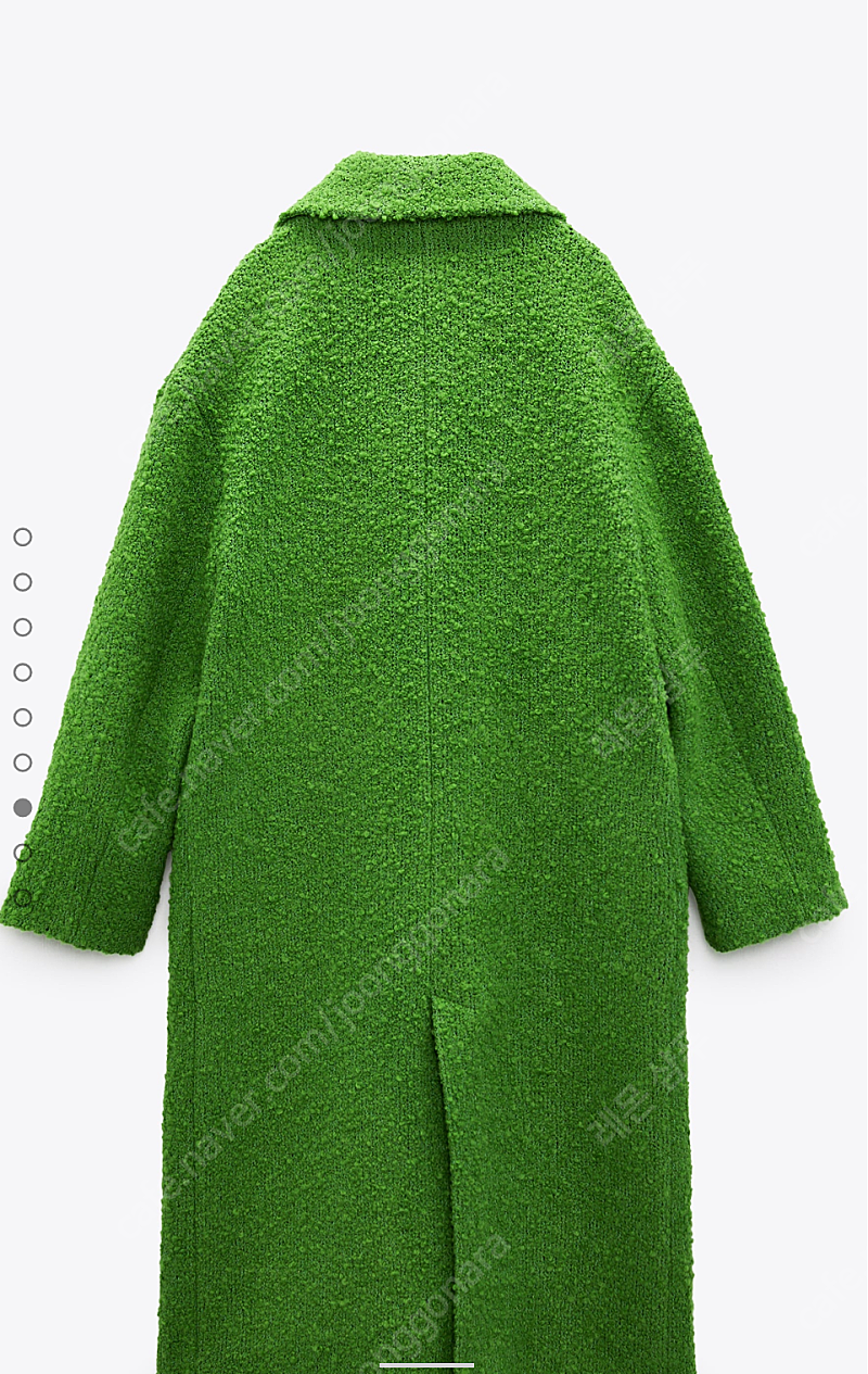 자라 ZARA 리미티드 에디션 초록 롱코트 새상품(정가...--6