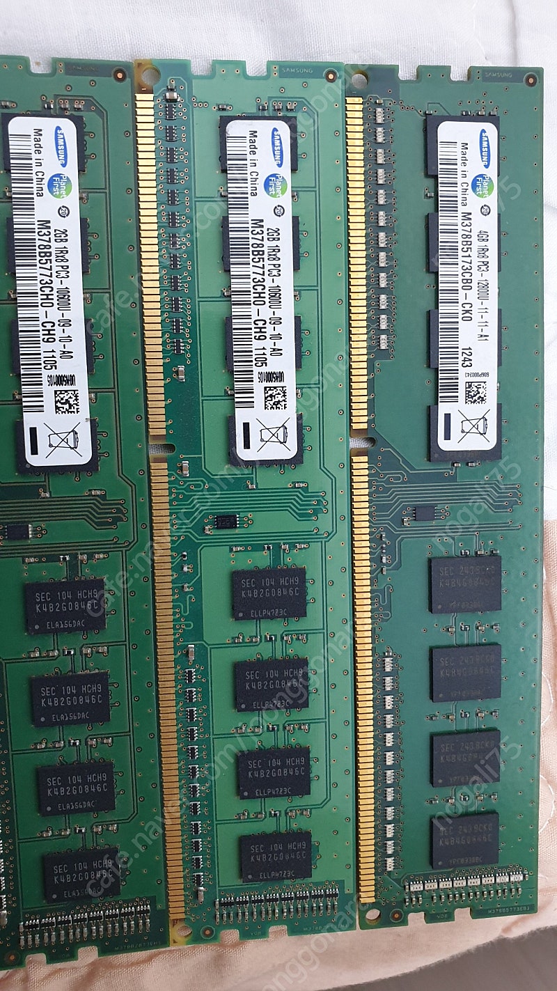 데스크탑용 DDR3 RAM 삼성램 4G 2G PC3 판매