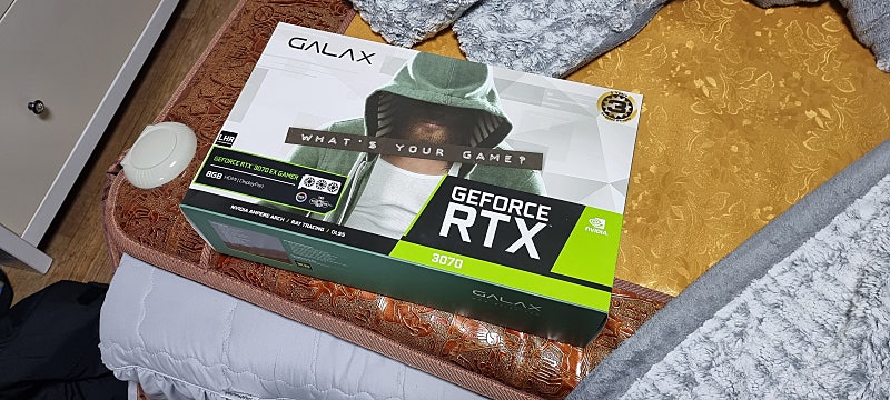 그래픽카드 갤럭시 rtx3070 ex lhr 팝니다.