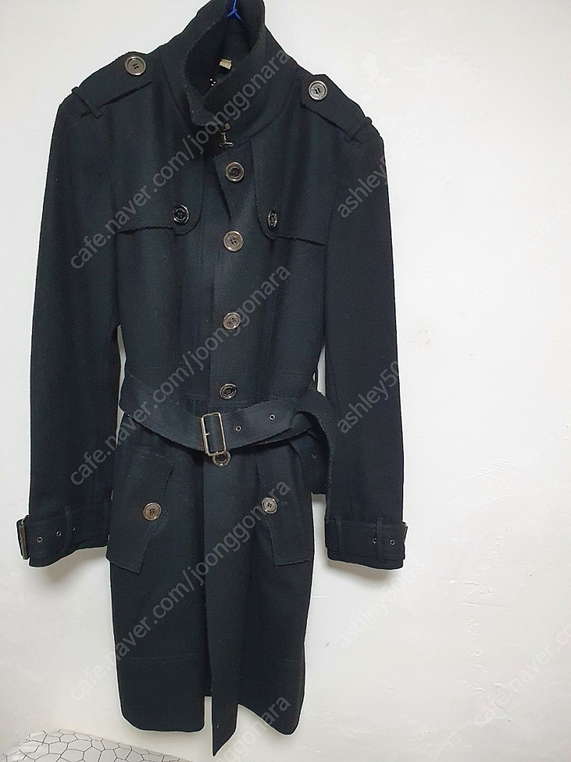 여성 버버리 코트 울코트 USA10(55.66) 블랙