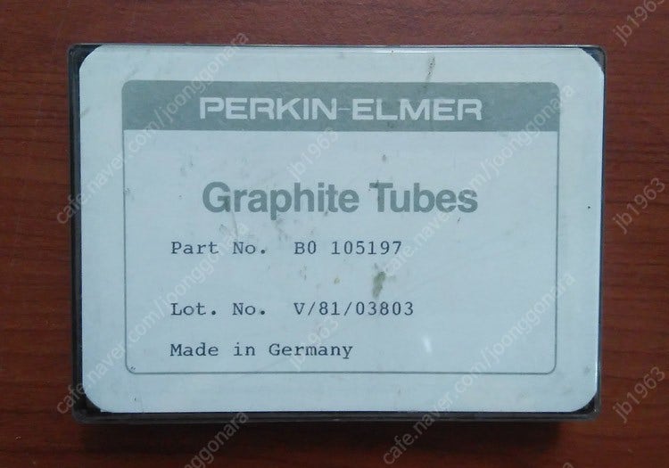 PERKIN ELMER Graphite Tubes Part No. B0 105197