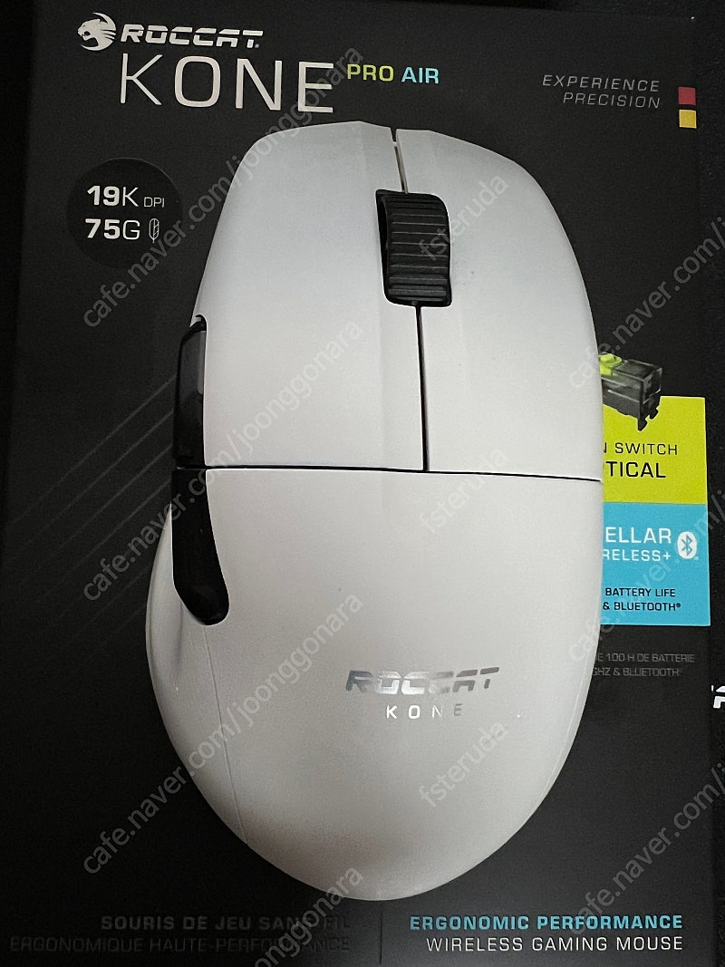 로켓 콘프로 에어 무선 roccat kone pro air 화이트 팝니다