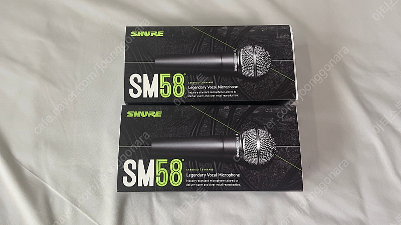 Shure SM58LC (스위치X) 2개 일괄 팝니다 / 삼아 정품