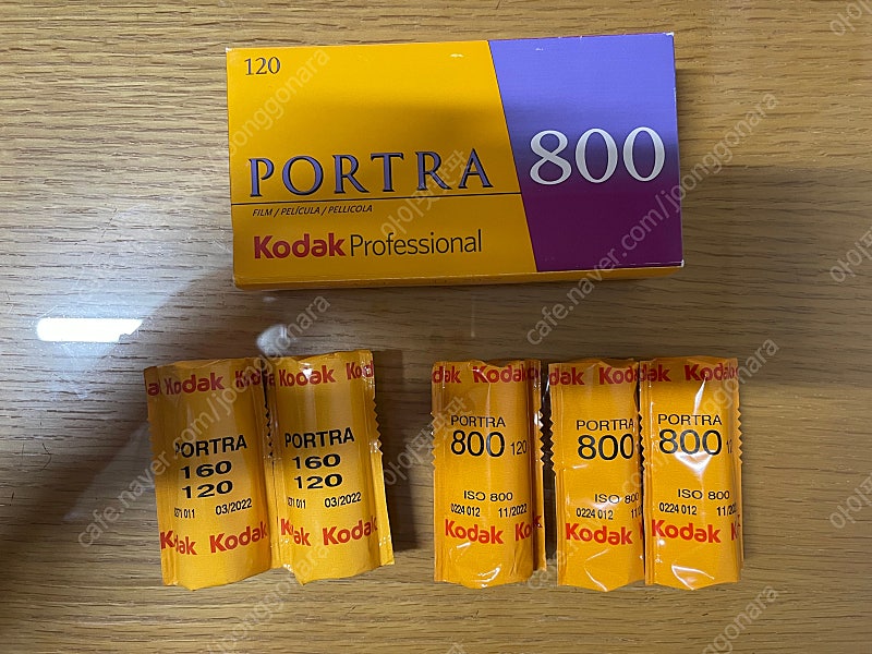 코닥 포트라 kodak portra 120mm 중형 필름 감도 800/160 판매합니다.