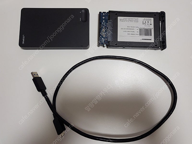 SSD120GB 및 외장하드케잇.