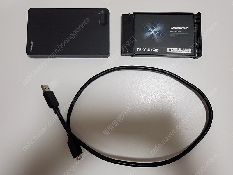 SSD120GB 및 외장하드케이스