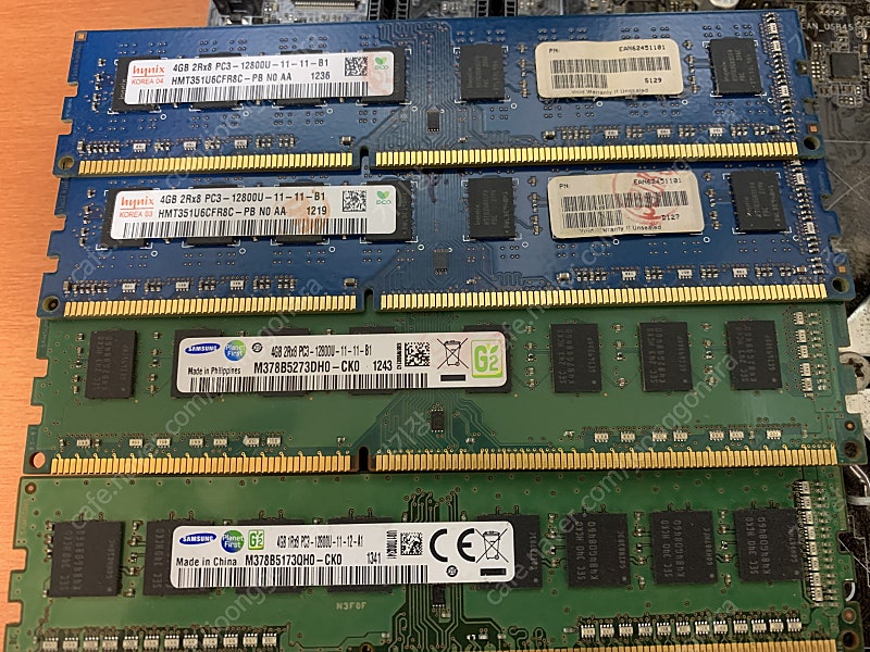 램 ram ddr3 4g 4개 팝니다