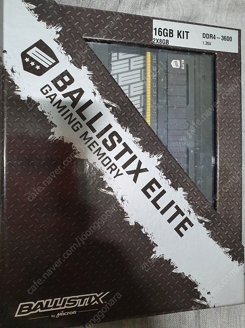 마이크론 Crucial 발리스틱스 ELITE DDR4-3600 BLACK 16GB (8GB*2)