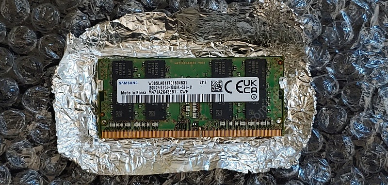 삼성전자 DDR4-3200 16G 노트북용 팝니다.