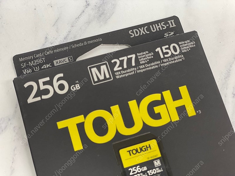 소니 터프 메모리카드 sf-m256t 미개봉 제품 판매합니다