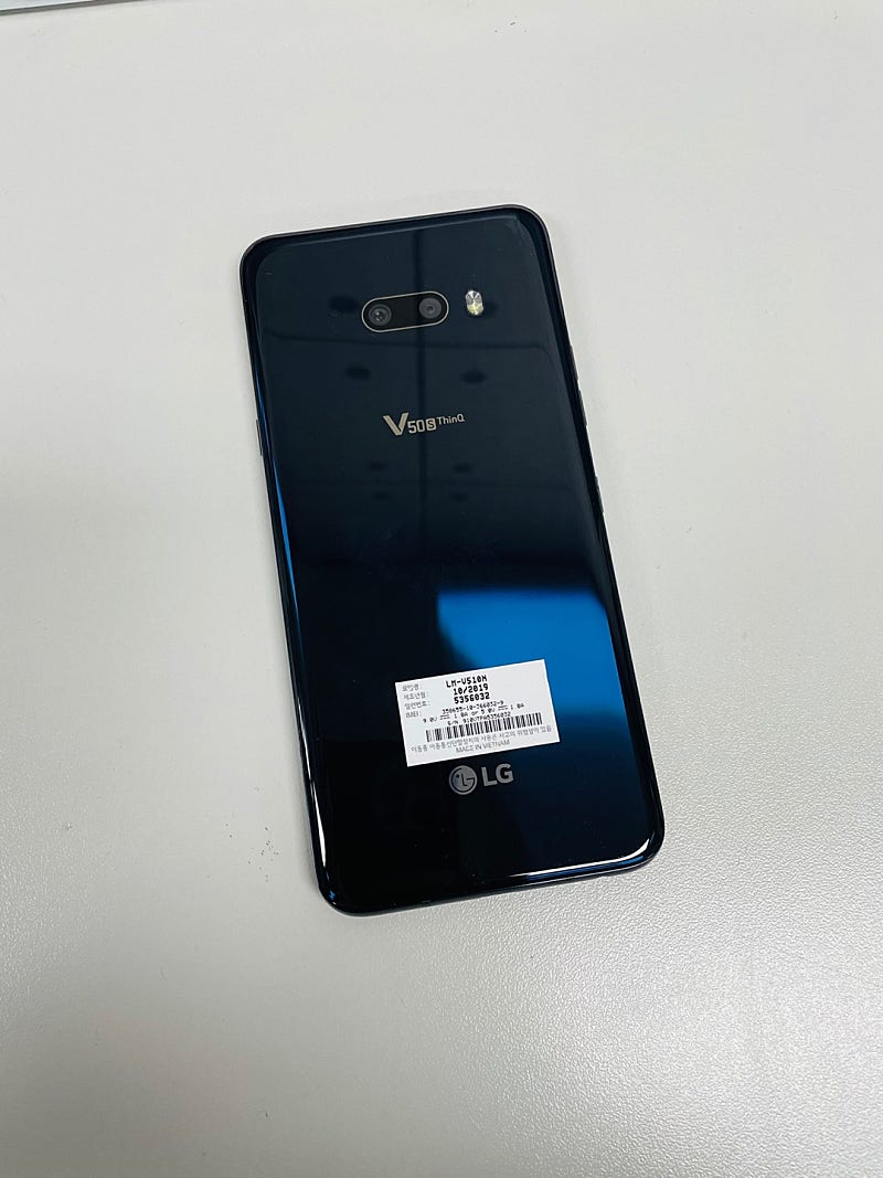 (LG U+)LG V50S 256G 블랙 20년 5월개통 13만원 판매합니다