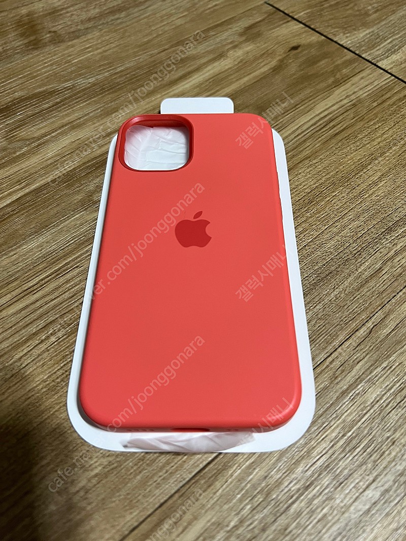 아이폰 12미니 시트러스 핑크 정품 실리콘케이스 3만원