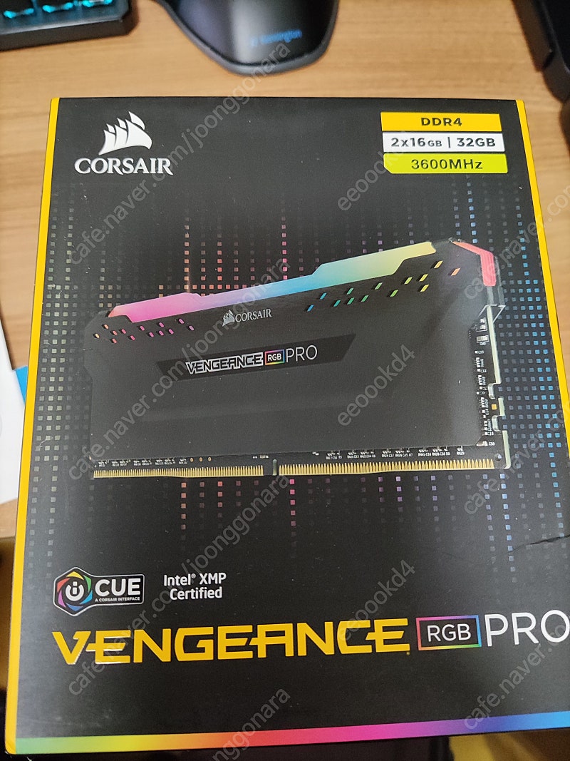 (미개봉) 커세어 벤젼스 corsair vengeance RGB pro 3600mhz 16gb x 2