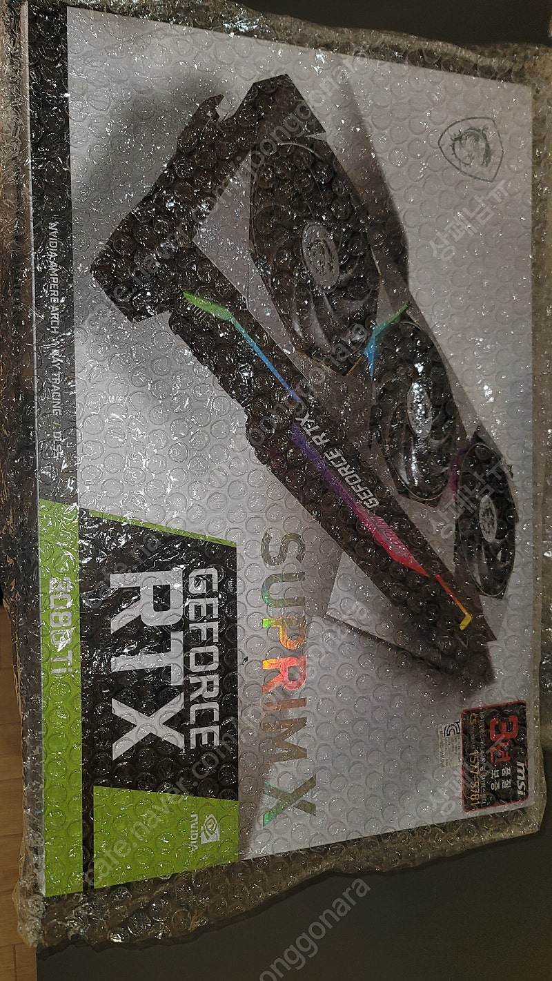 (새제품) MSI RTX 3080ti Suprim 슈프림 팝니다.