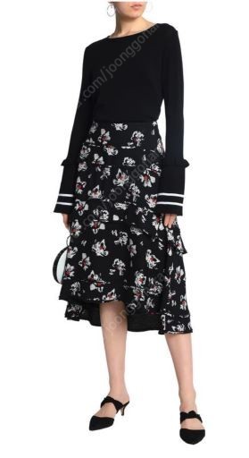 Proenza Schouler floral skirt 프로엔자스쿨러 프로엔자슐러 컬렉션라인 플라워스커트