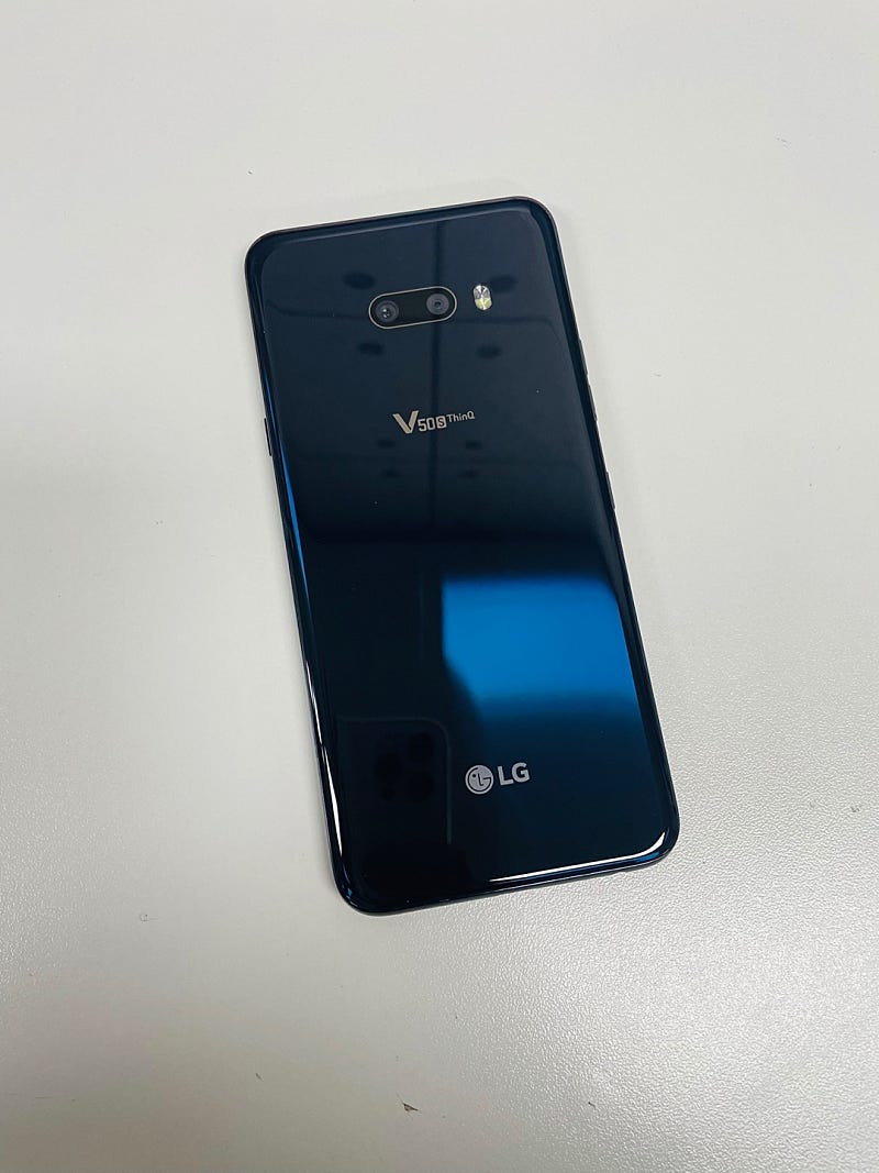 (S급)LG V50S 256G 블랙 20년 6월개통 19만원 판매합니다