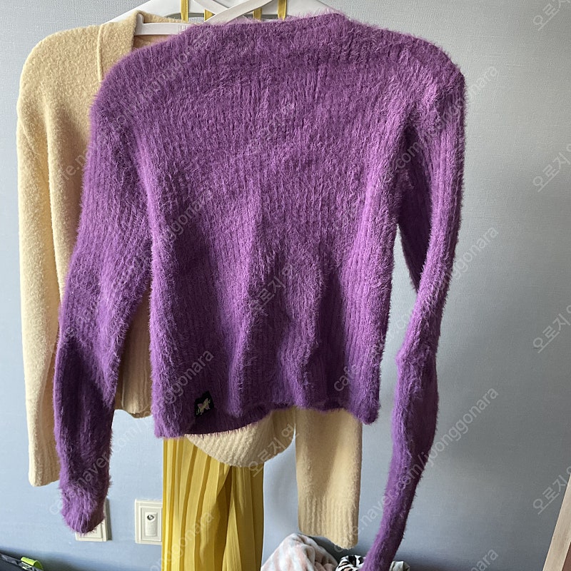 배디 퍼지 아이래쉬 가디건 모헤어가디건 다크빅토리 프레클 에이플리즈 더모드 스타일난다--3