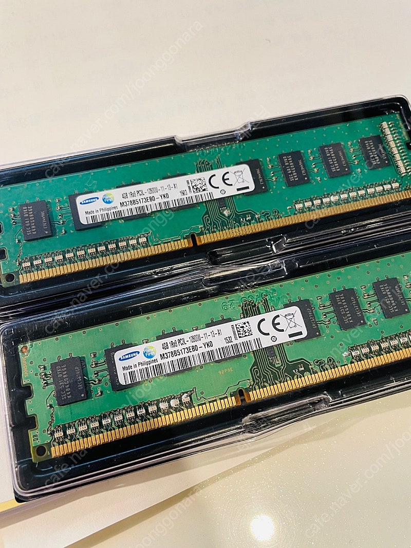 삼성 데스트탑 RAM PC3L-12800 저전력(DDR3L) 4기가 2개