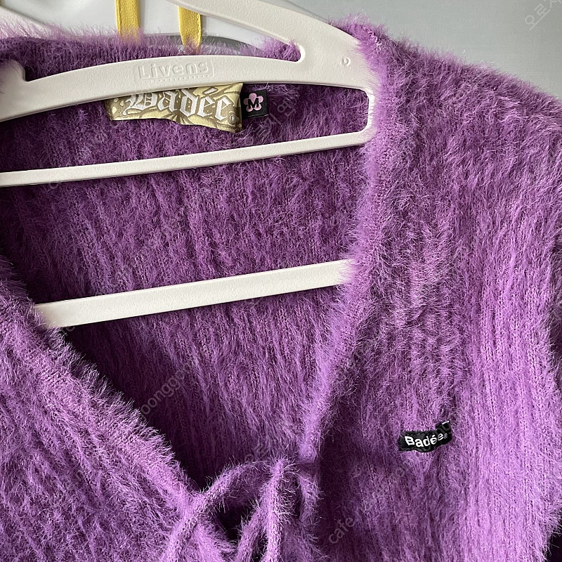 배디 퍼지 아이래쉬 가디건 모헤어가디건 다크빅토리 프레클 에이플리즈 더모드 스타일난다--2