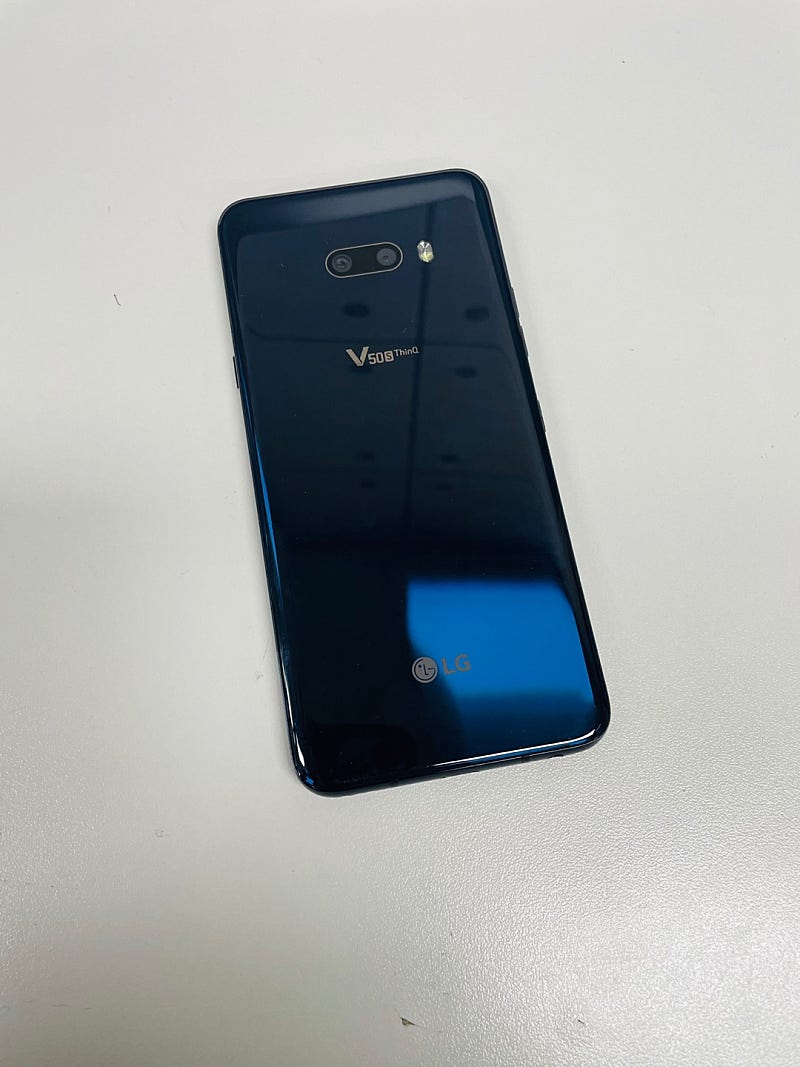 (KT)LG V50S 256G 블랙 무잔상 20년 7월개통 16만원 판매합니다