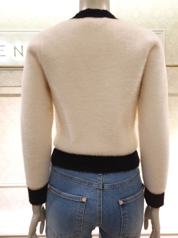 레니본 아옳이 샤넬 보석단추 가디건--4