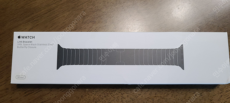 정품 애플워치 링크 브레이슬릿 38mm 블랙 미개봉