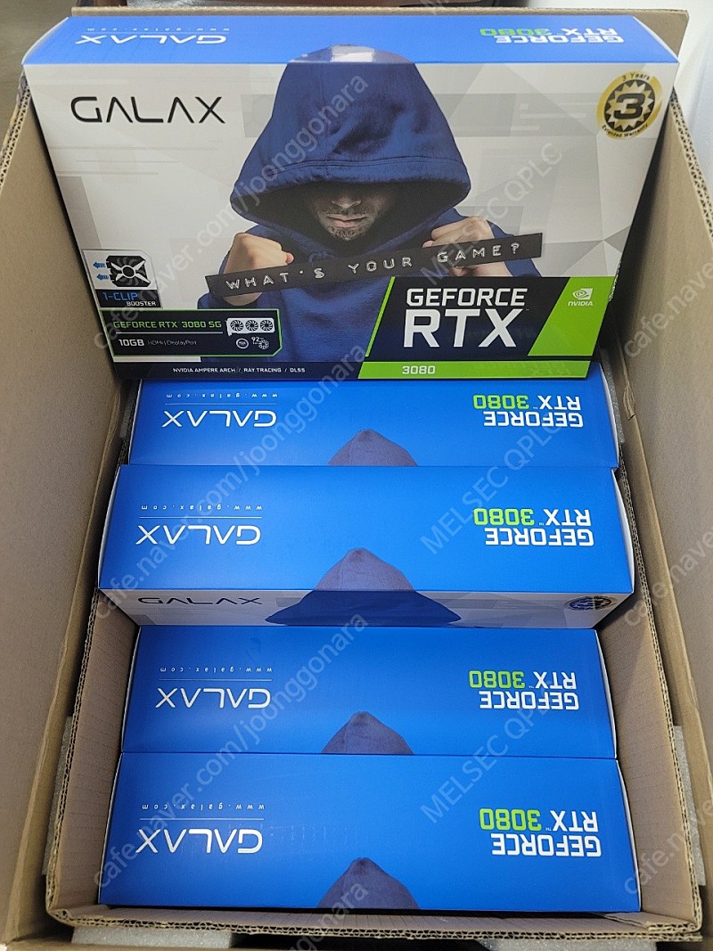 RTX3080 5G 10GB 그래픽카드 박스 완포장 판매 합니다.