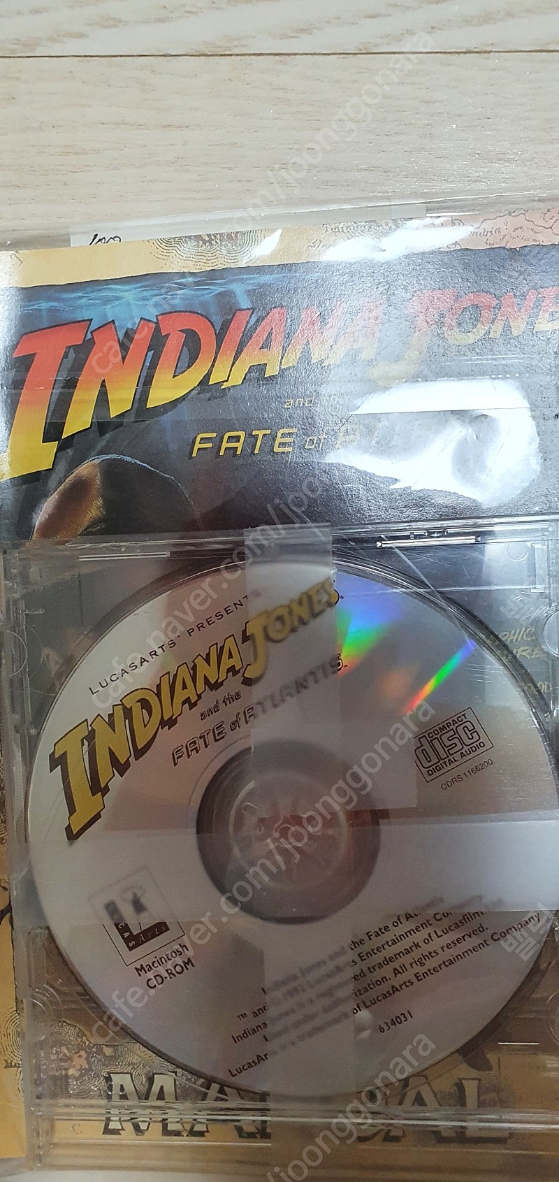 인디아나존스 PC게임 맥킨토시용 북미판 CD