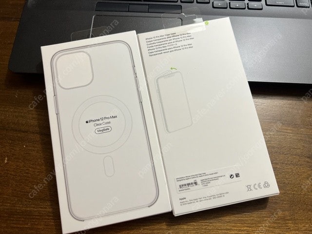 애플정품 (미개봉) 아이폰 12프로맥스 멕세이프 클리어 케이스 (2개 일괄) magsafe 투명