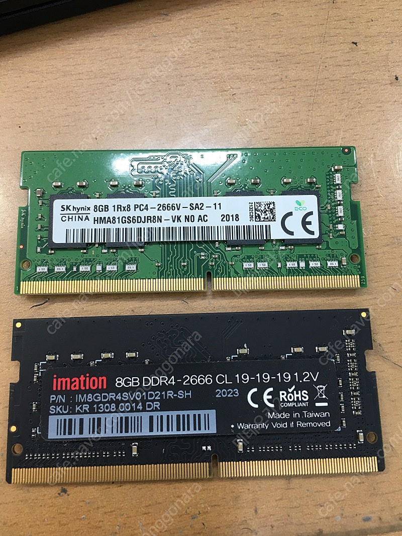 노트북용 ddr4 8gb 2ea 16gb 팝니다