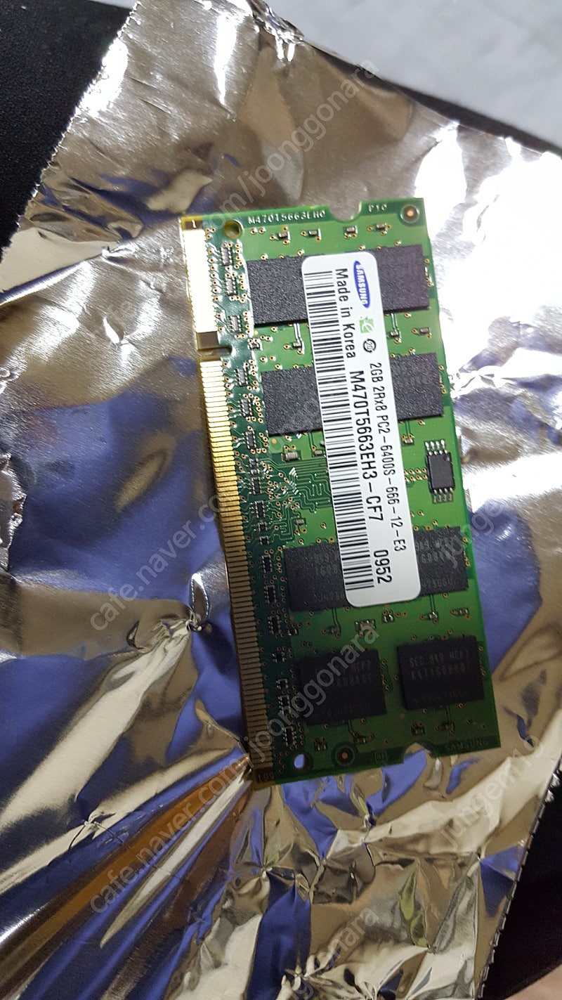 노트북 램 ddr2 2g, ddr3 2g(삼성)팝니다