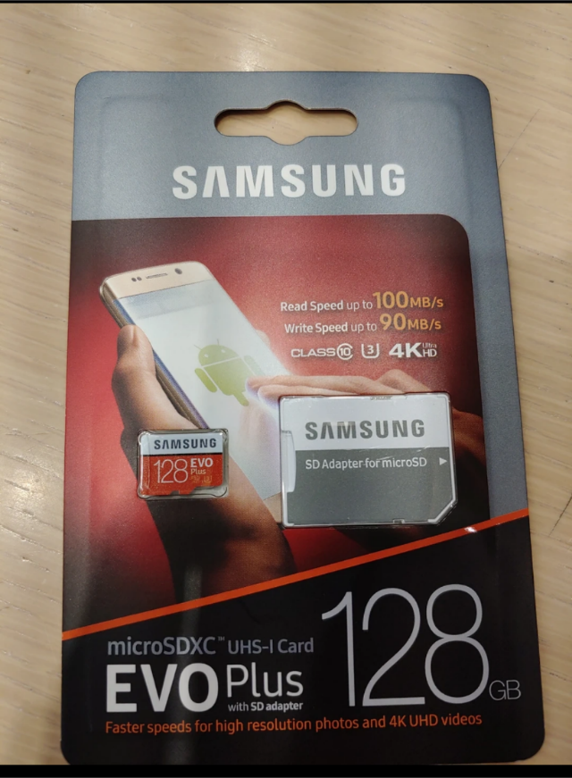 삼성 SD카드 메모리카드 EVO Plus 128GB(미개봉) 배송료포함
