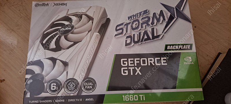 ﻿그래픽카드 Geforce GTX 1660 Ti 미개봉 55만원
