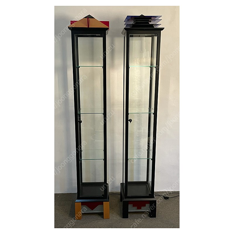멤피스스타일 유리 캐비넷 memphis style glass cabinet (와인 캐비넷/와인 수납장)